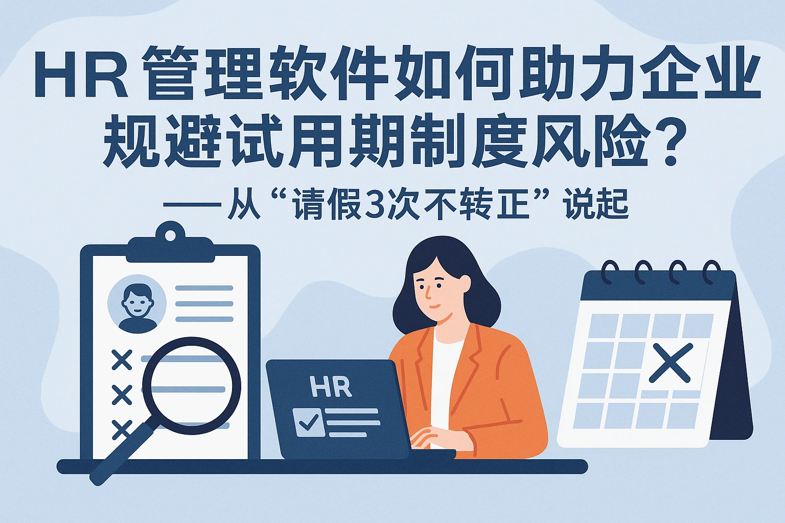 HR管理软件如何助力企业规避试用期制度风险？——从“请假3次不转正”说起