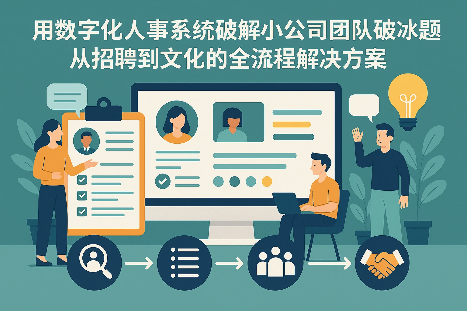 用数字化人事系统破解小公司团队破冰难题：从招聘到文化的全流程解决方案