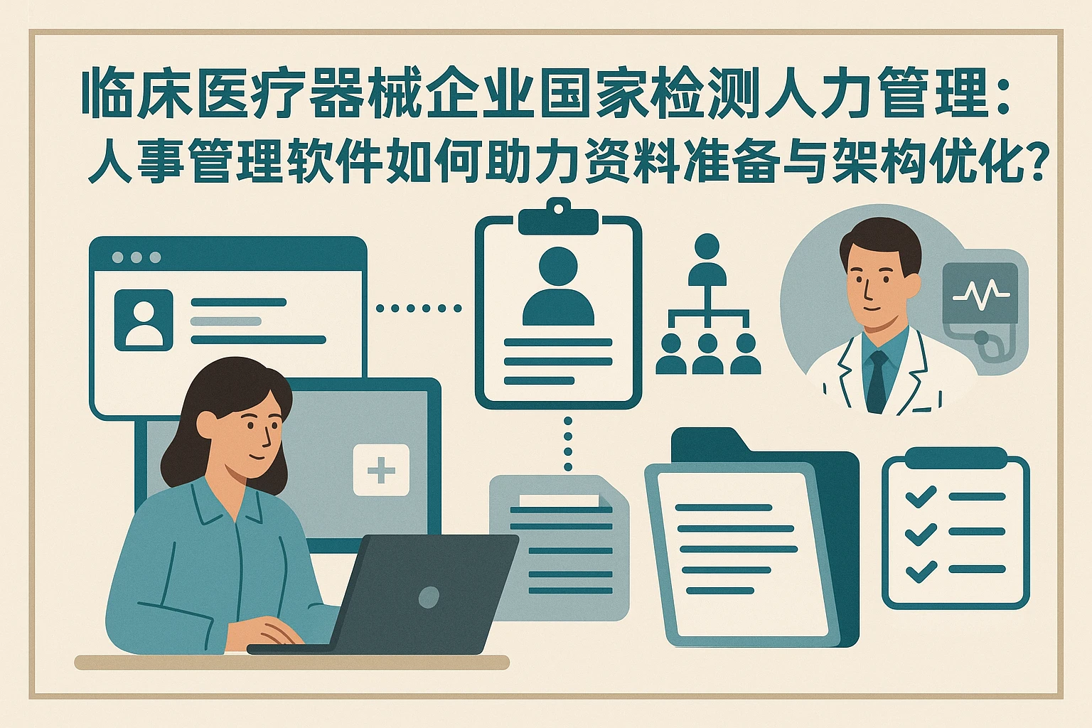 临床医疗器械企业国家检测人力管理：人事管理软件如何助力资料准备与架构优化？