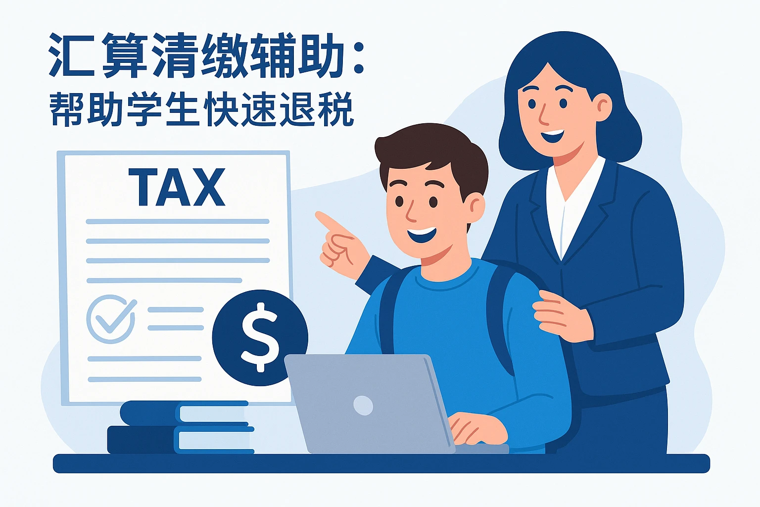 2. 汇算清缴辅助：帮助学生快速退税