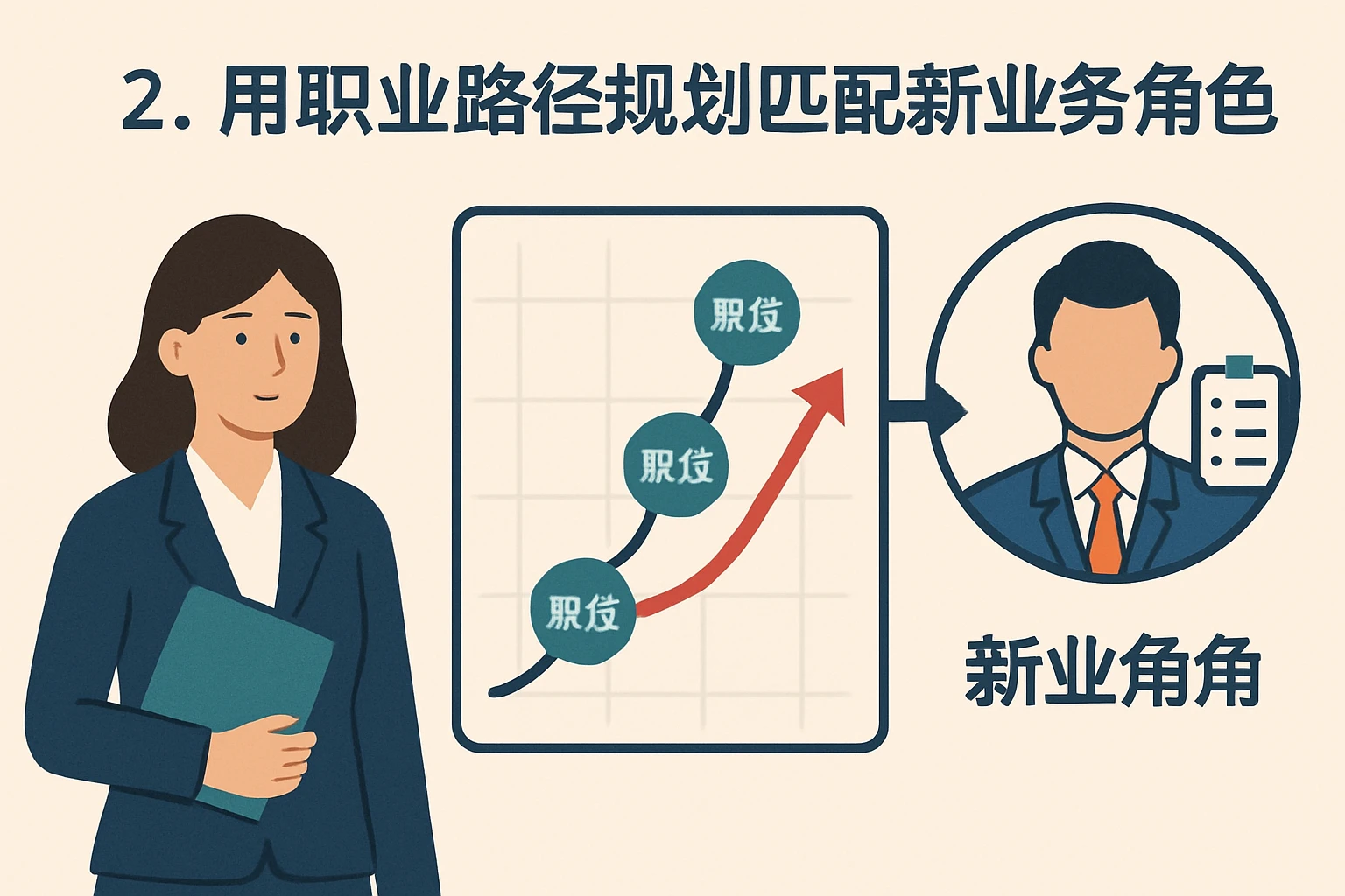 2. 用职业路径规划匹配新业务角色