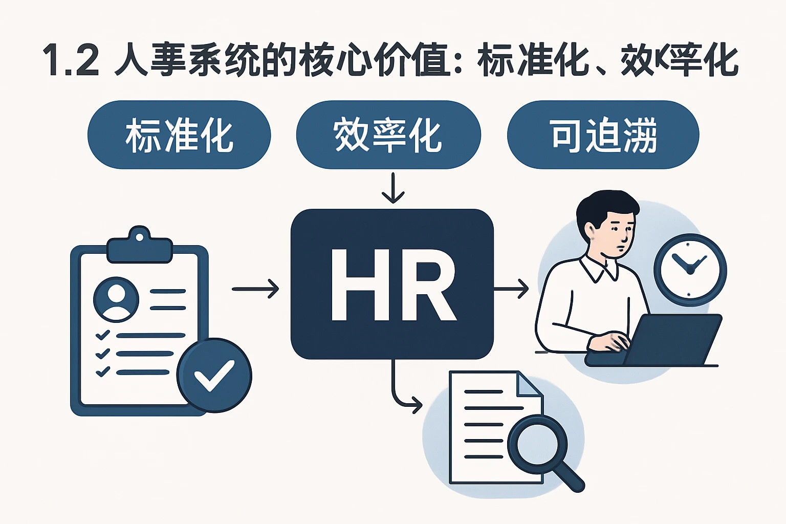 1.2 人事系统的核心价值：标准化、效率化、可追溯