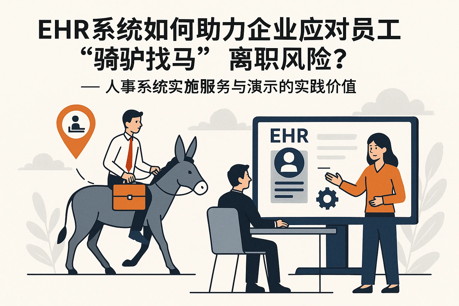 EHR系统如何助力企业应对员工“骑驴找马”离职风险？——人事系统实施服务与演示的实践价值