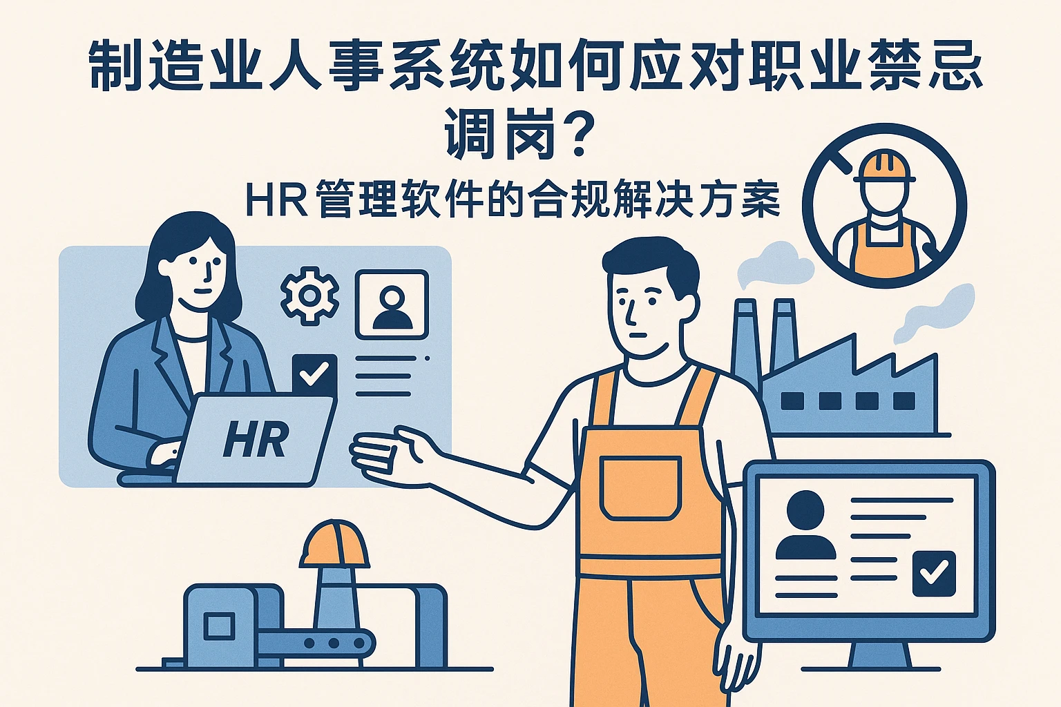 制造业人事系统如何应对职业禁忌调岗？HR管理软件的合规解决方案