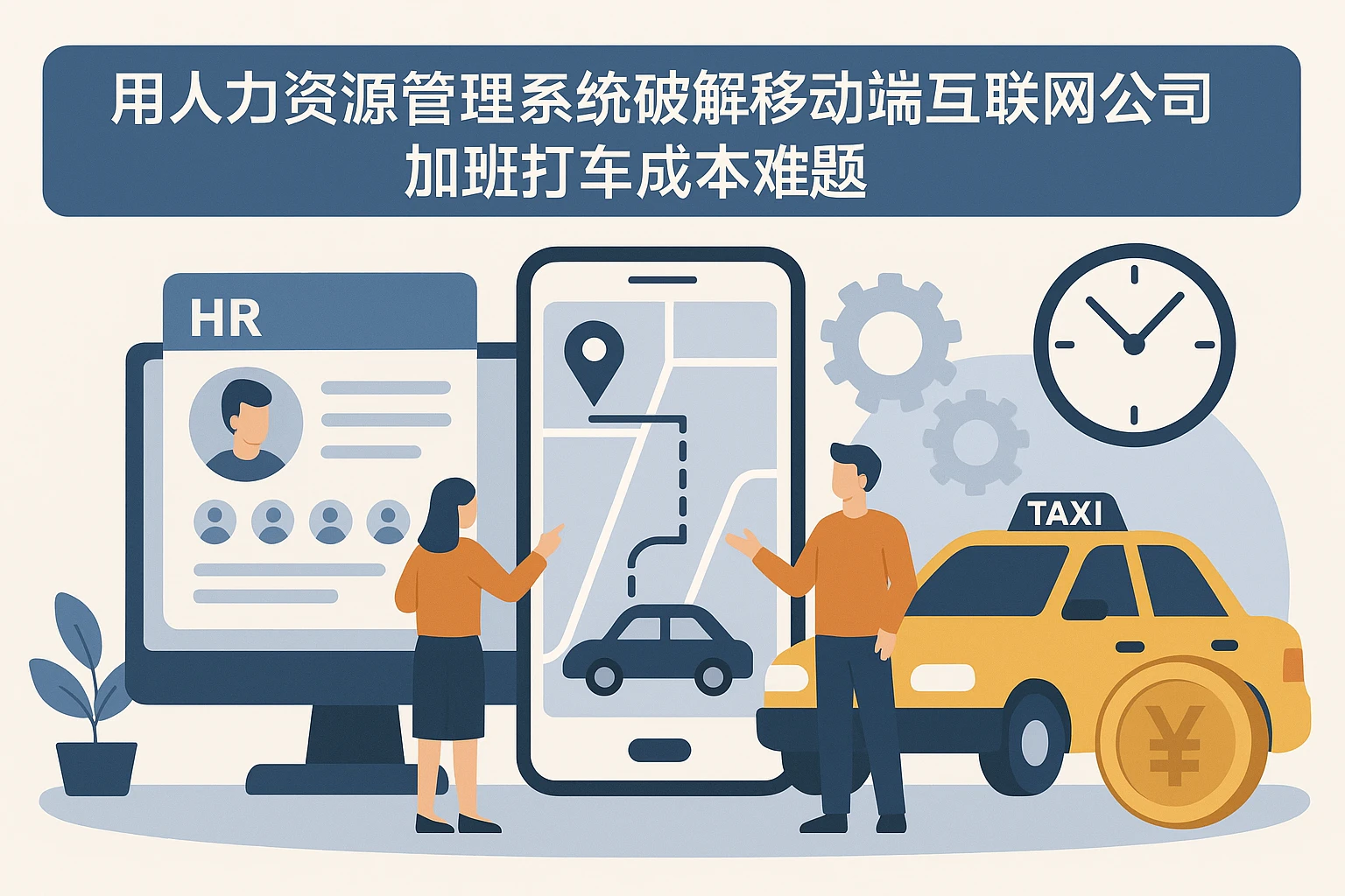 用人力资源管理系统破解移动端互联网公司加班打车成本难题