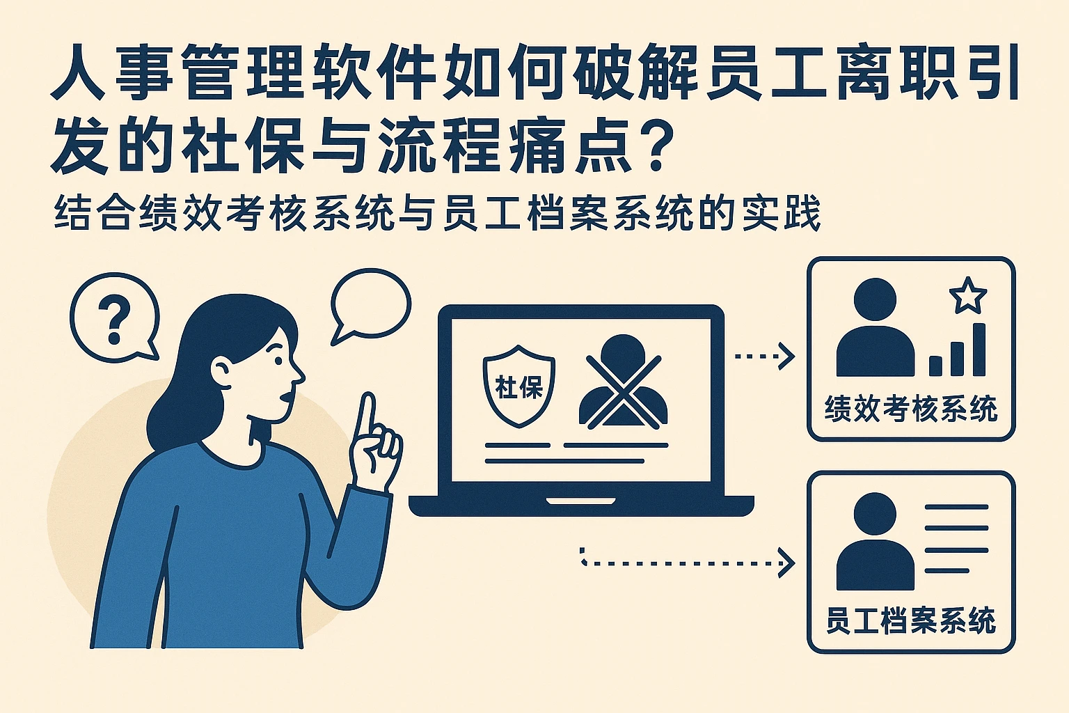 人事管理软件如何破解员工离职引发的社保与流程痛点？——结合绩效考核系统与员工档案系统的实践