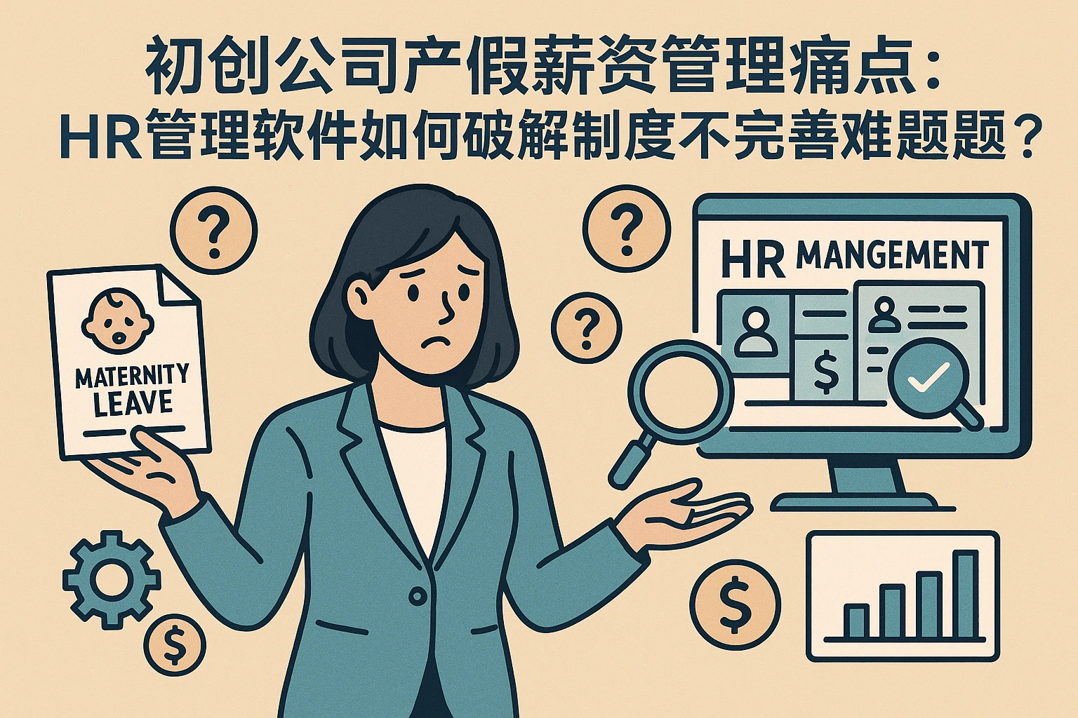 初创公司产假薪资管理痛点：HR管理软件如何破解制度不完善难题？