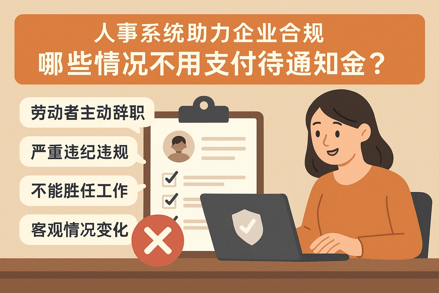 人事系统助力企业合规：哪些情况不用支付待通知金？