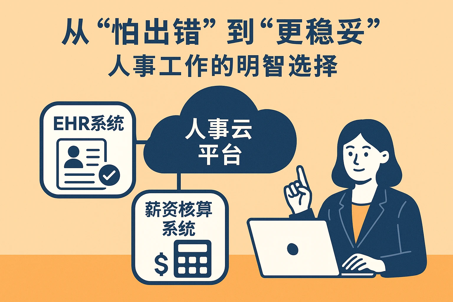 从“怕出错”到“更稳妥”：人事工作的明智选择——用EHR系统、薪资核算系统构建人事云平台