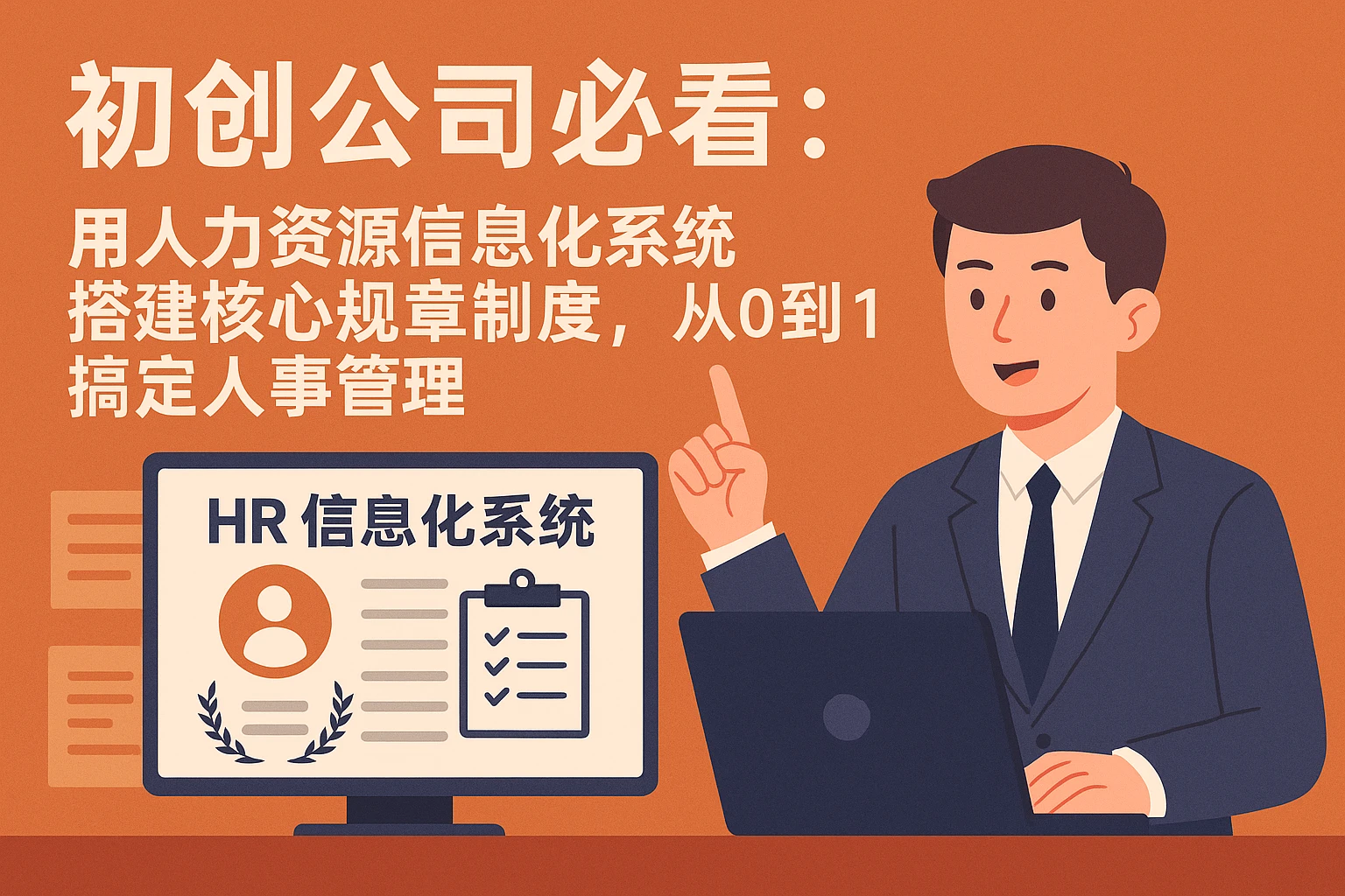 初创公司必看：用人力资源信息化系统搭建核心规章制度，从0到1搞定人事管理