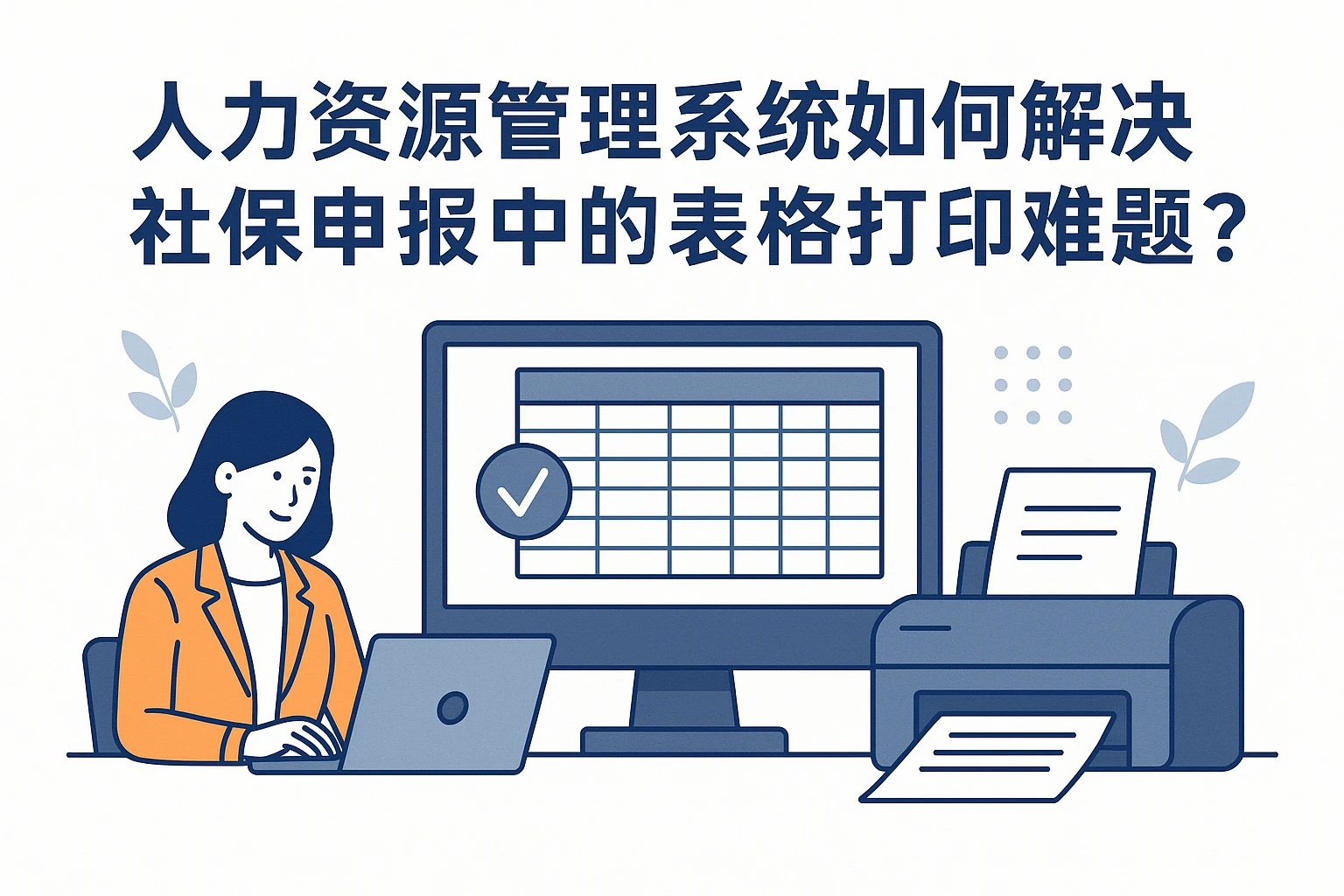 人力资源管理系统如何解决社保申报中的表格打印难题？