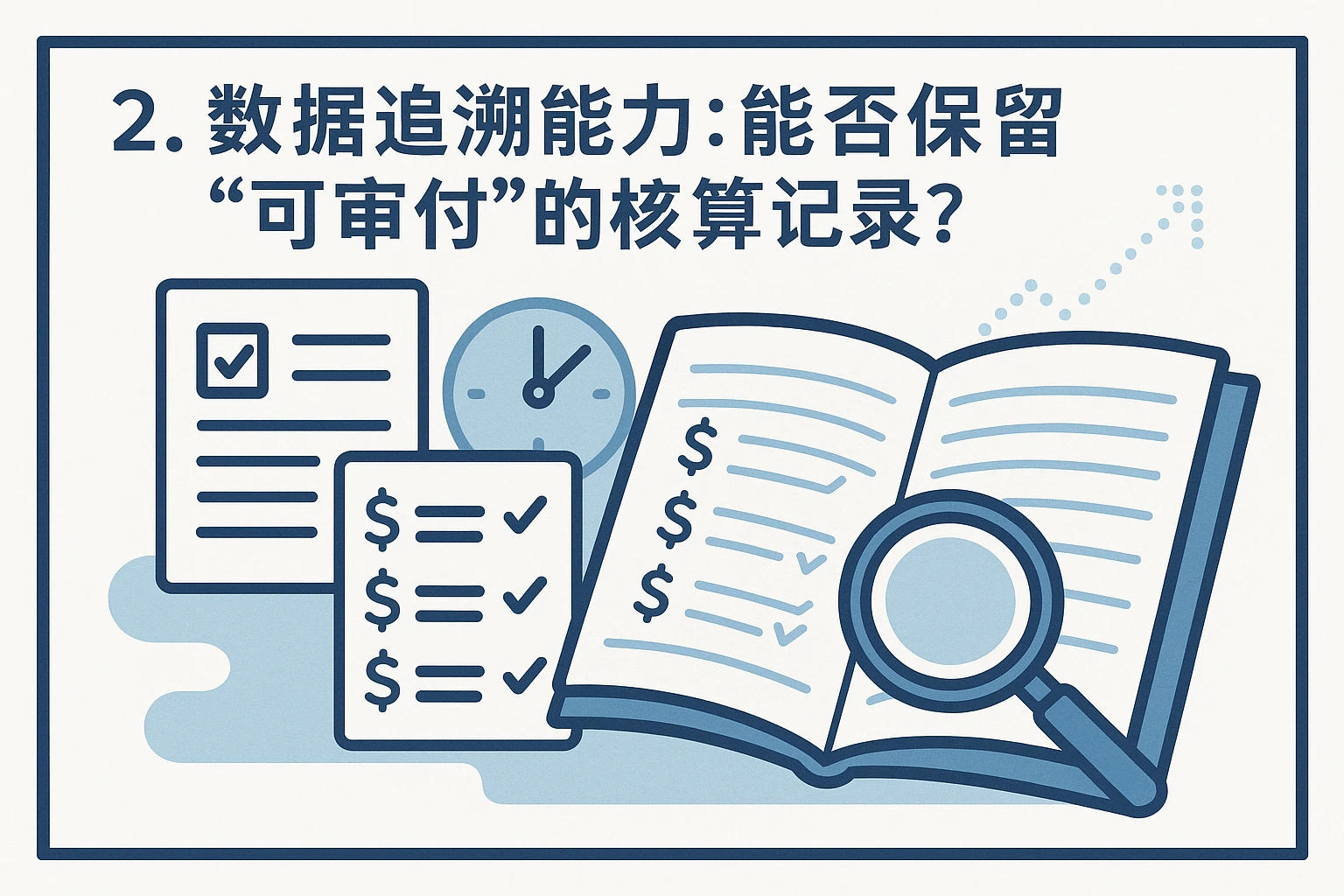 2. 数据追溯能力：能否保留“可审计”的核算记录？