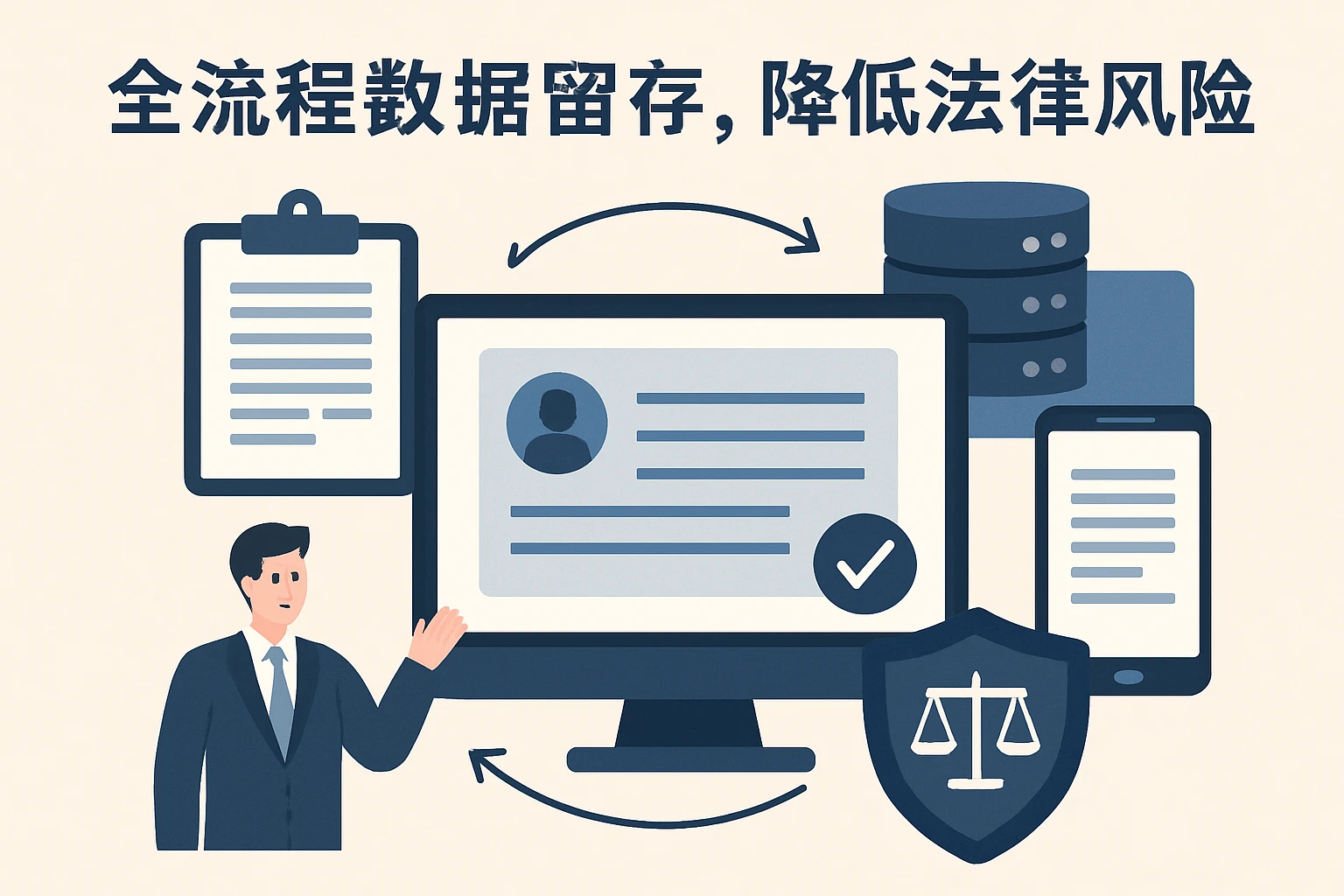 2. 全流程数据留存，降低法律风险