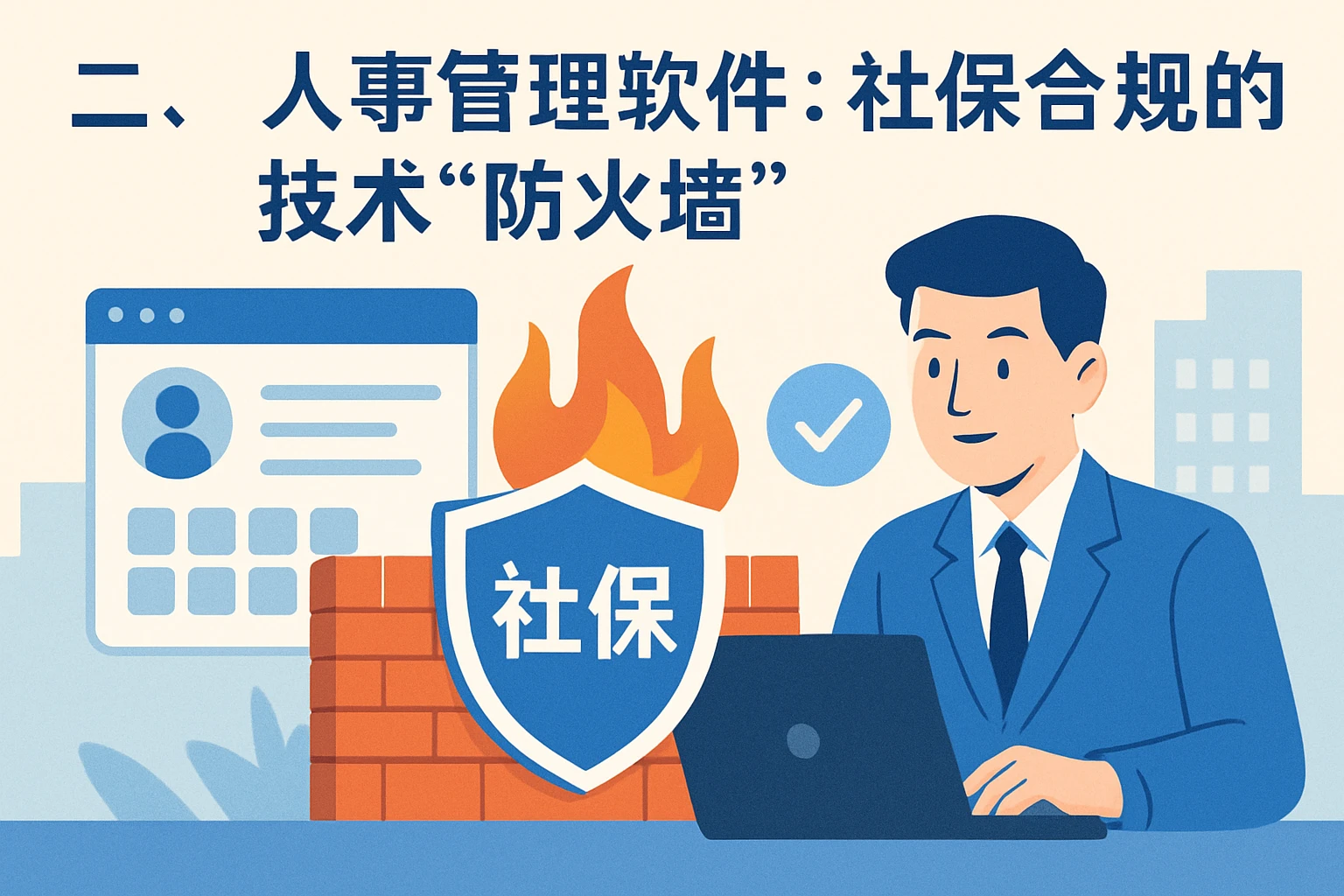 二、人事管理软件：社保合规的技术“防火墙”