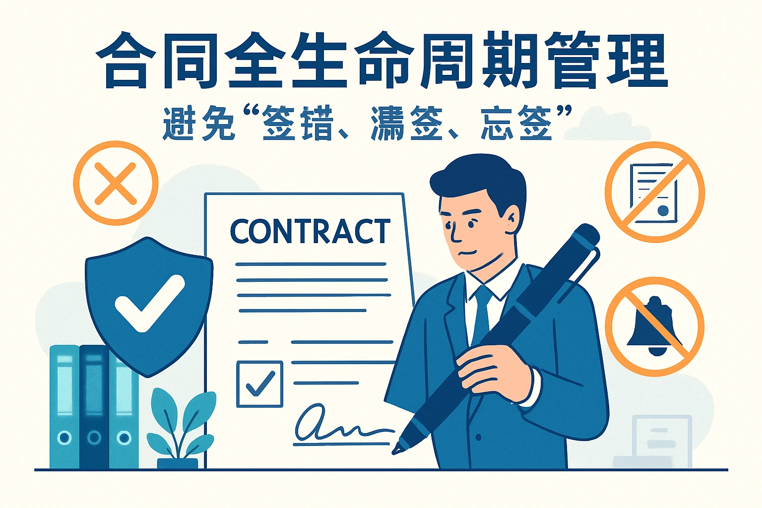 1. 合同全生命周期管理：避免“签错、漏签、忘签”