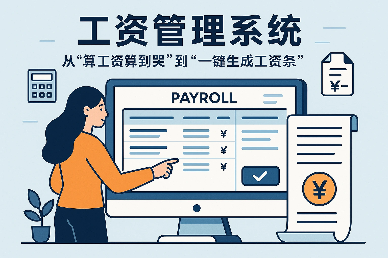 2. 工资管理系统：从“算工资算到哭”到“一键生成工资条”
