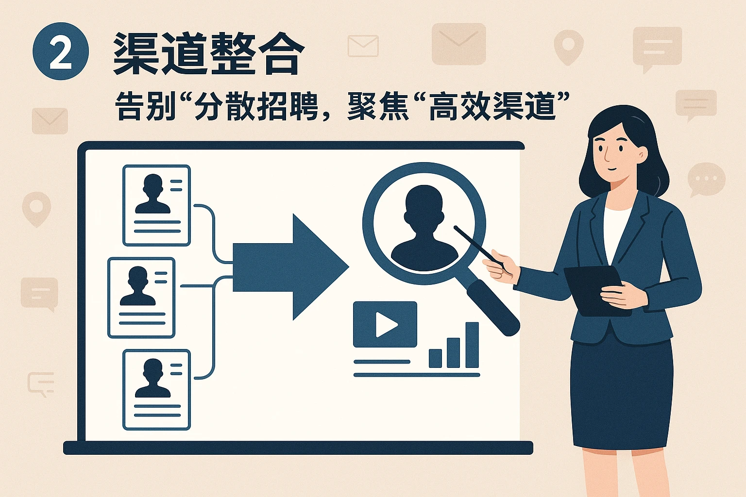 2. 渠道整合：告别“分散招聘”，聚焦“高效渠道”