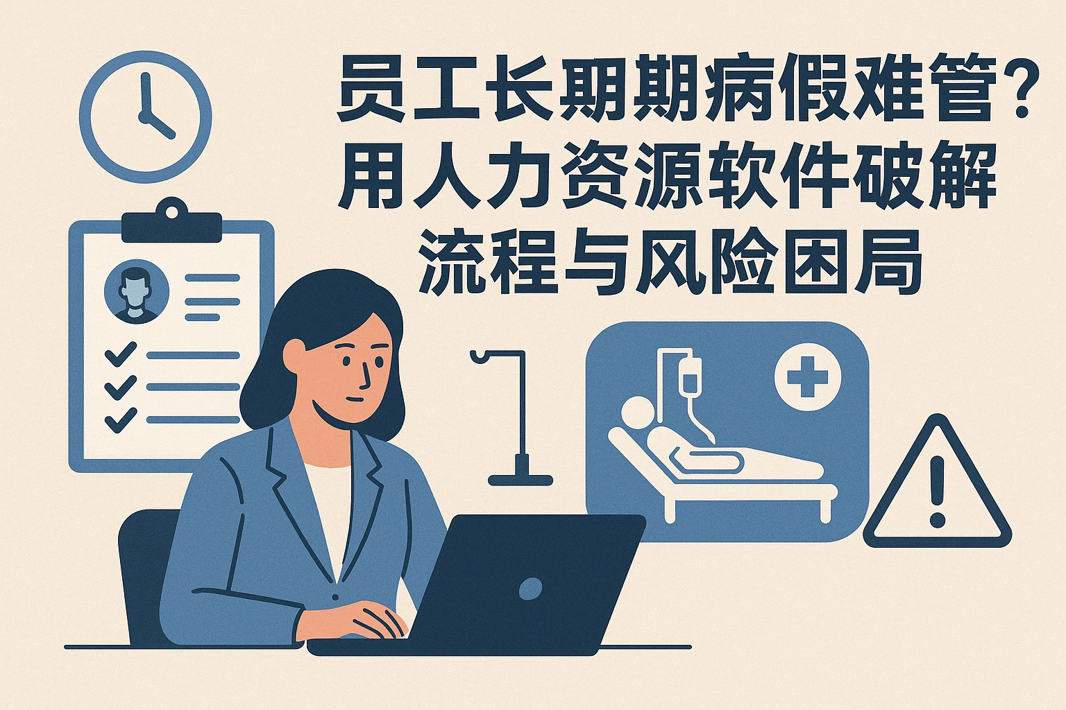 员工长期病假难管理？用人力资源软件破解流程与风险困局