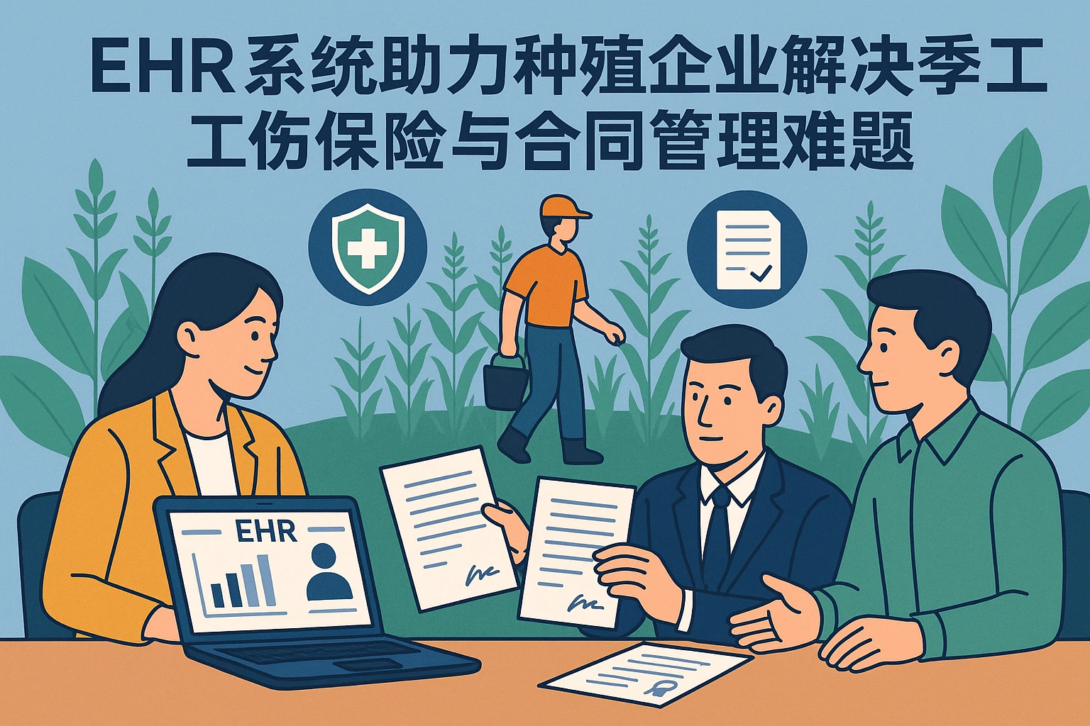 人事系统助力种植企业解决季节工工伤保险与合同管理难题——EHR系统的实践应用