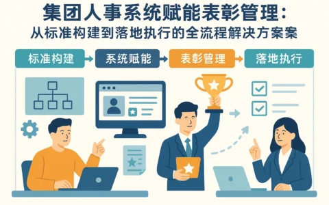 集团人事系统赋能表彰管理：从标准构建到落地执行的全流程解决方案