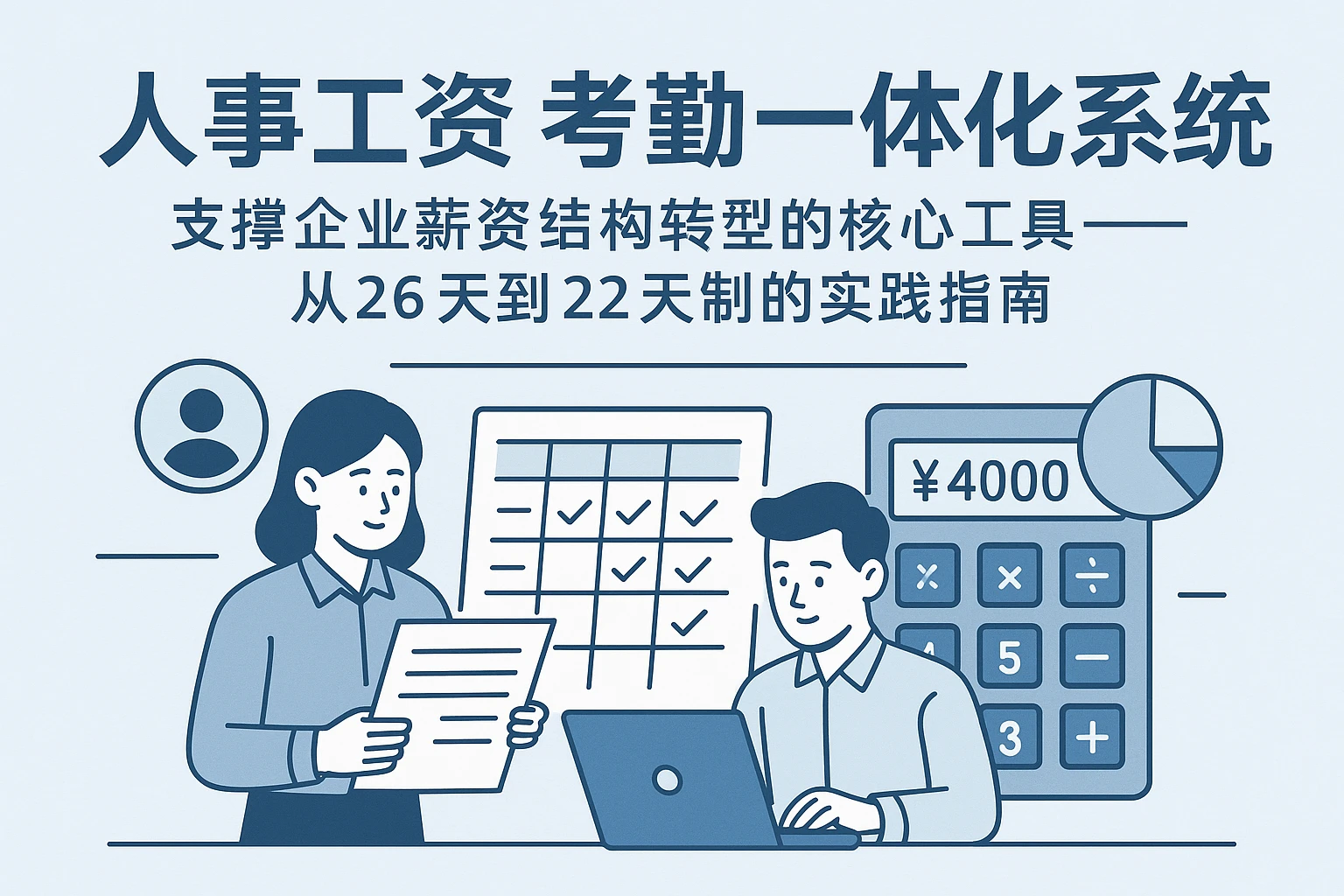 人事工资考勤一体化系统：支撑企业薪资结构转型的核心工具——从26天到22天制的实践指南
