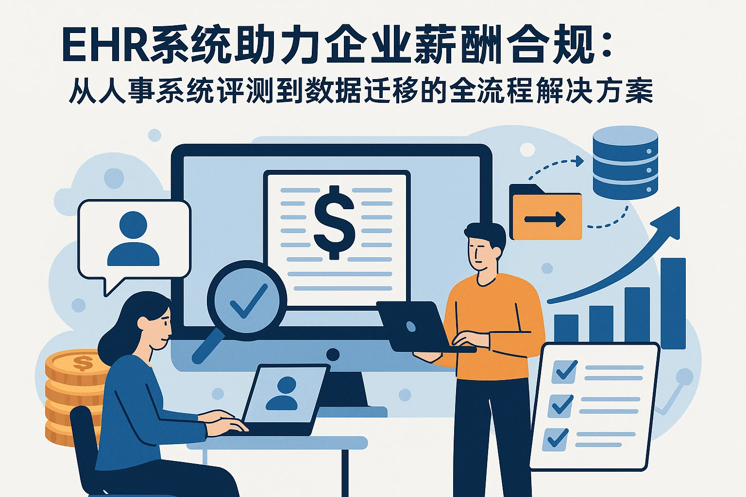 EHR系统助力企业薪酬合规：从人事系统评测到数据迁移的全流程解决方案
