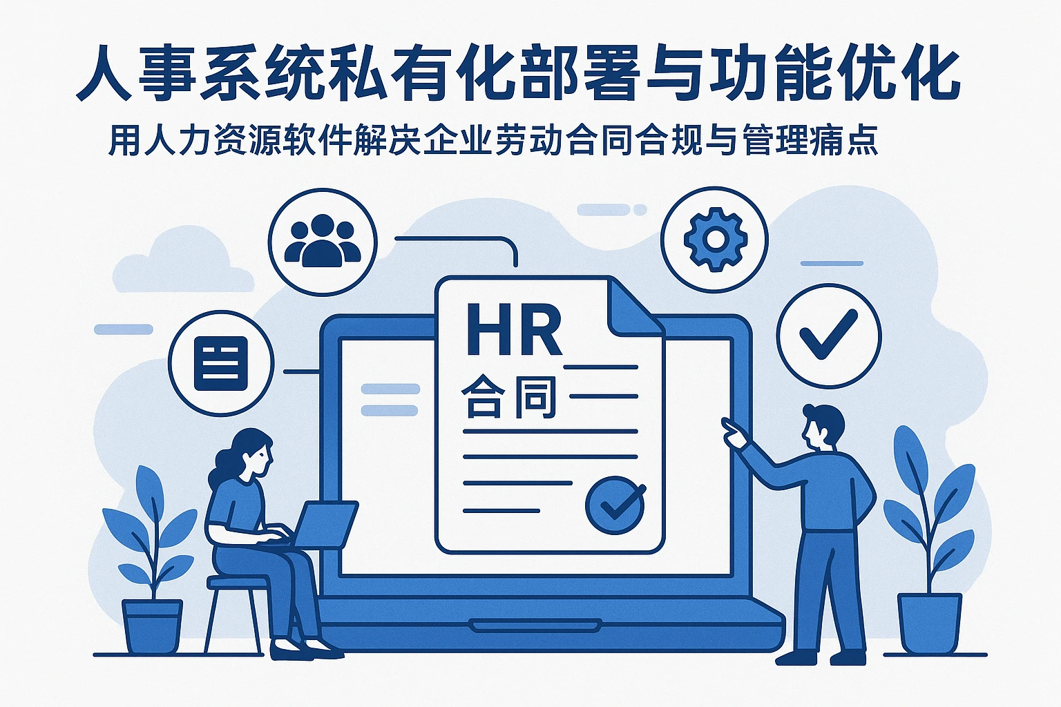 人事系统私有化部署与功能优化：用人力资源软件解决企业劳动合同合规与管理痛点