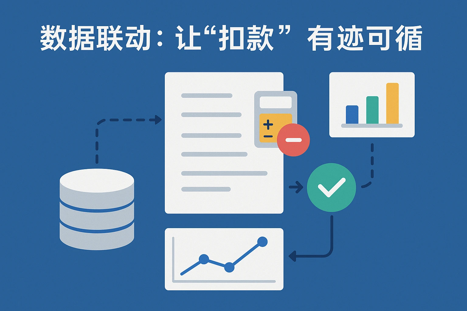 2. 数据联动：让“扣款”有迹可循