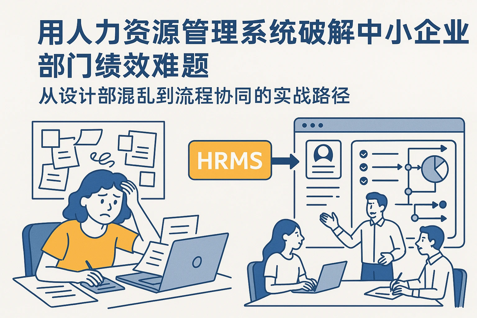用人力资源管理系统破解中小企业部门绩效难题：从设计部混乱到流程协同的实战路径