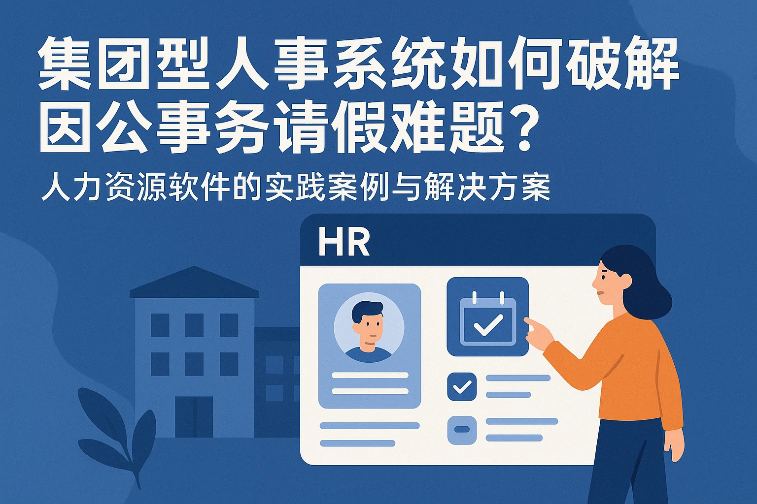 集团型人事系统如何破解因公事务请假难题？人力资源软件的实践案例与解决方案