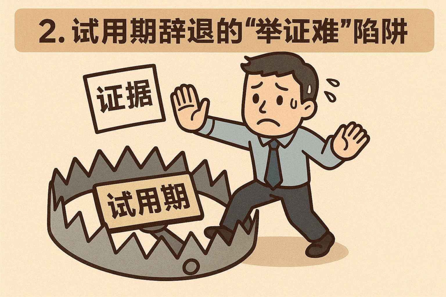 2. 试用期辞退的“举证难”陷阱