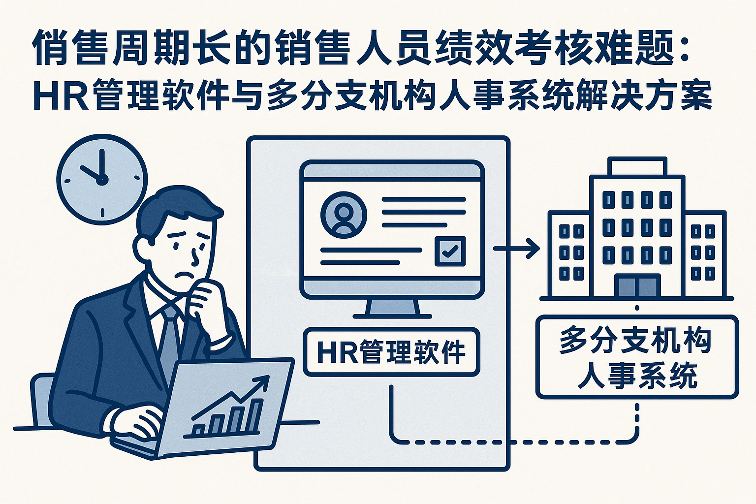 销售周期长的销售人员绩效考核难题：HR管理软件与多分支机构人事系统解决方案