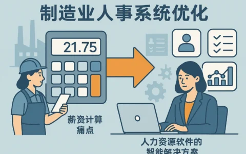 制造业人事系统优化：从21.75薪资计算痛点到人力资源软件的智能解决方案