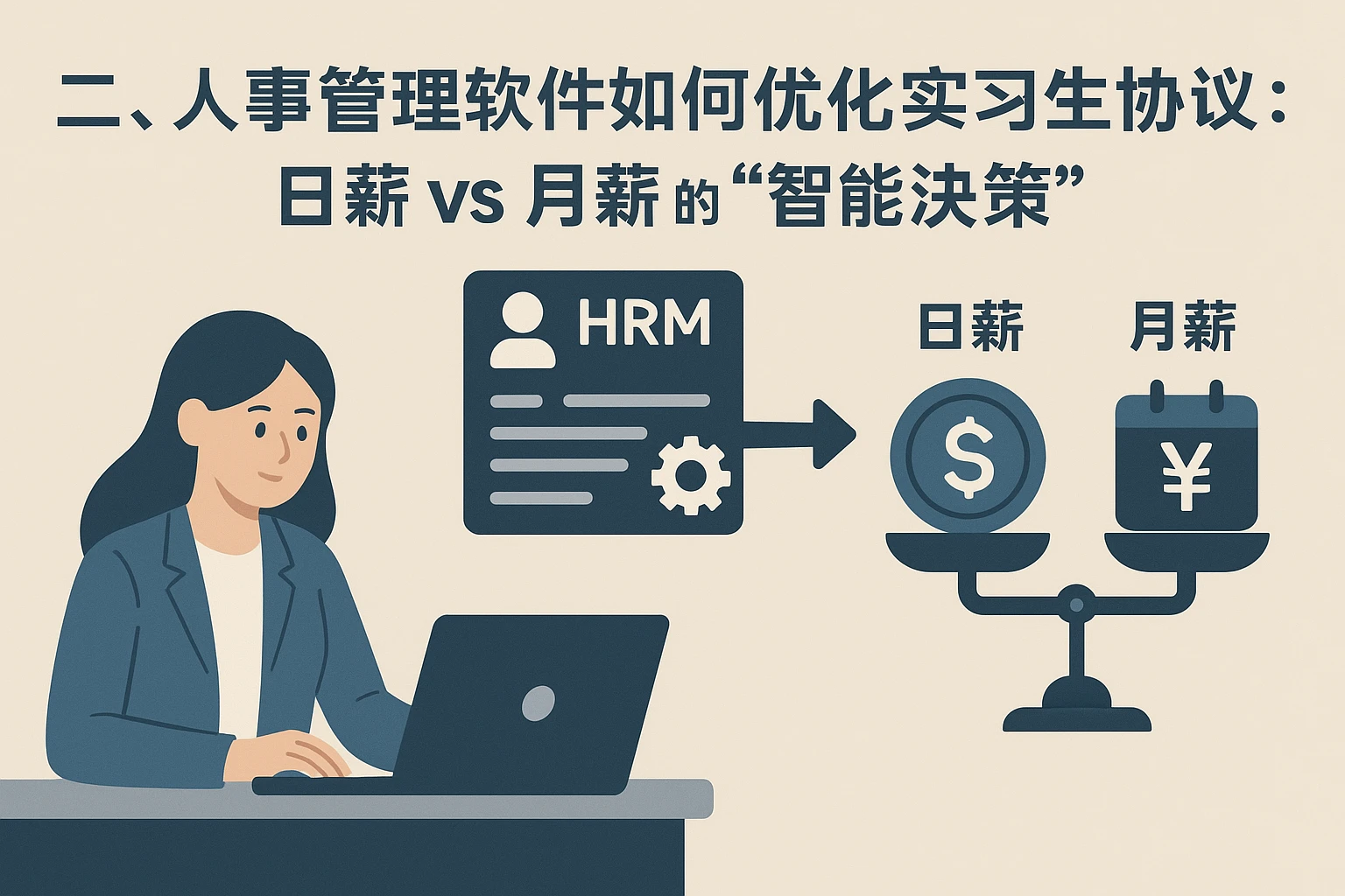 二、人事管理软件如何优化实习生协议：日薪vs月薪的“智能决策”