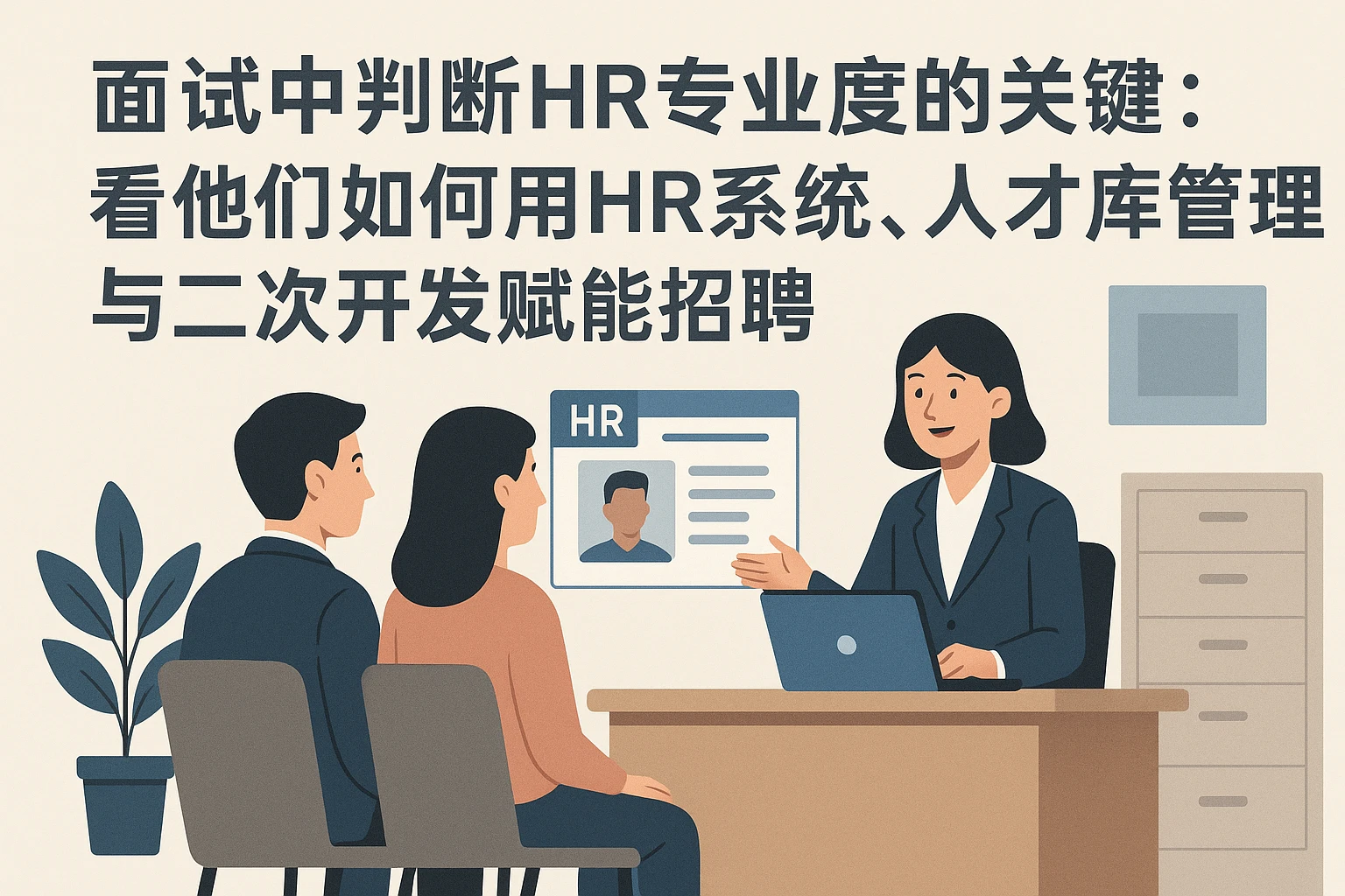 面试中判断HR专业度的关键：看他们如何用HR系统、人才库管理与二次开发赋能招聘