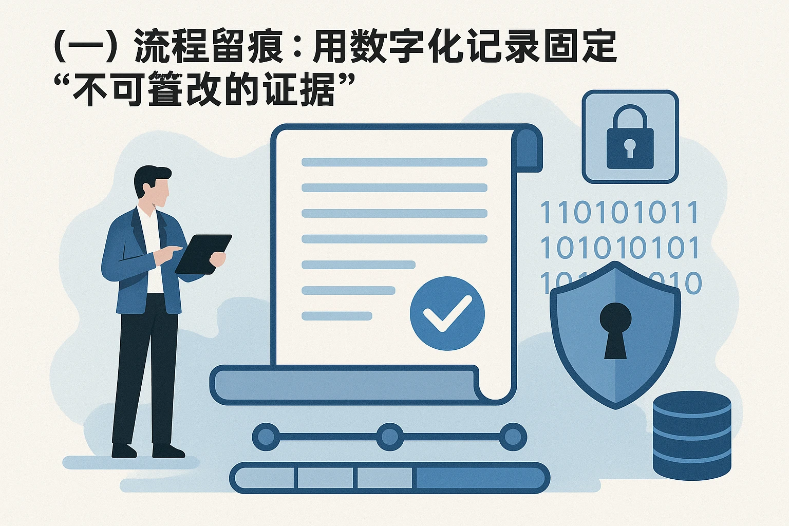 （一）流程留痕：用数字化记录固定“不可篡改的证据”