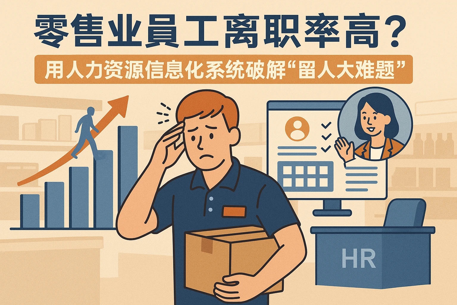 零售业员工离职率高？用人力资源信息化系统破解“留人大难题”