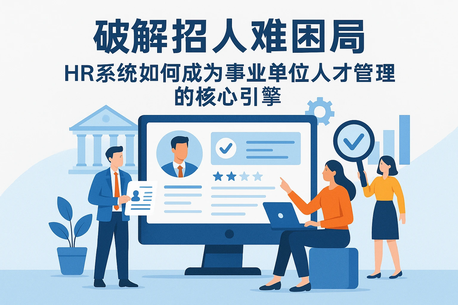 破解招人难困局：HR系统如何成为事业单位人才管理的核心引擎