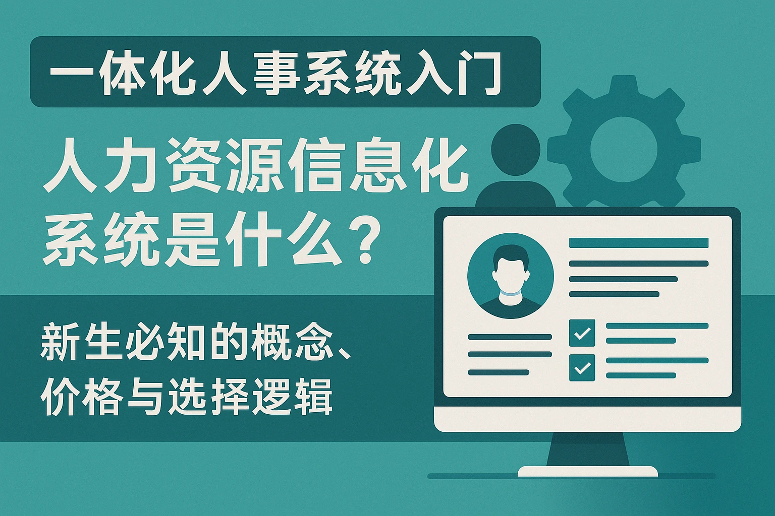 一体化人事系统入门：人力资源信息化系统是什么？新生必知的概念、价格与选择逻辑