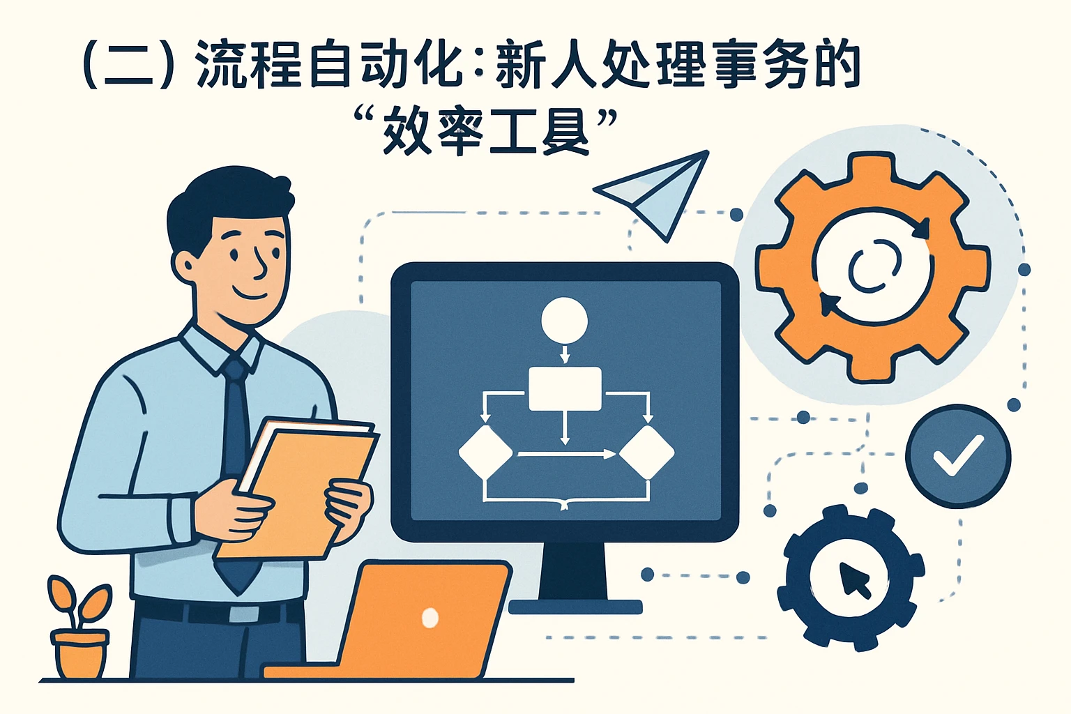（二）流程自动化：新人处理事务的“效率工具”