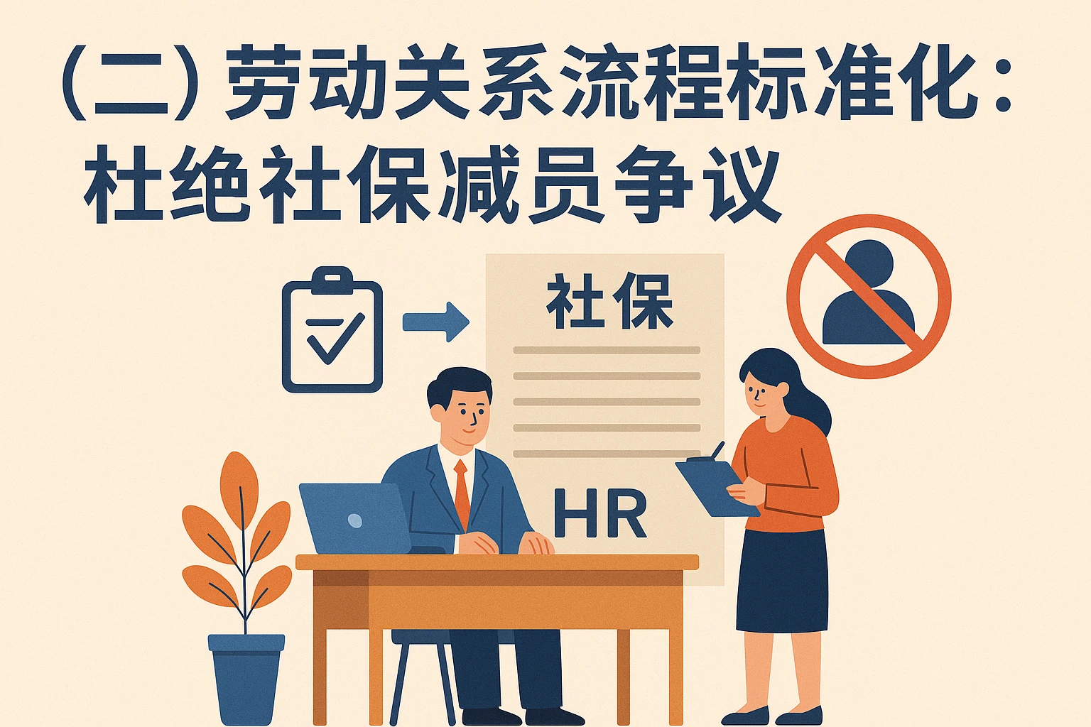 （二）劳动关系流程标准化：杜绝社保减员争议