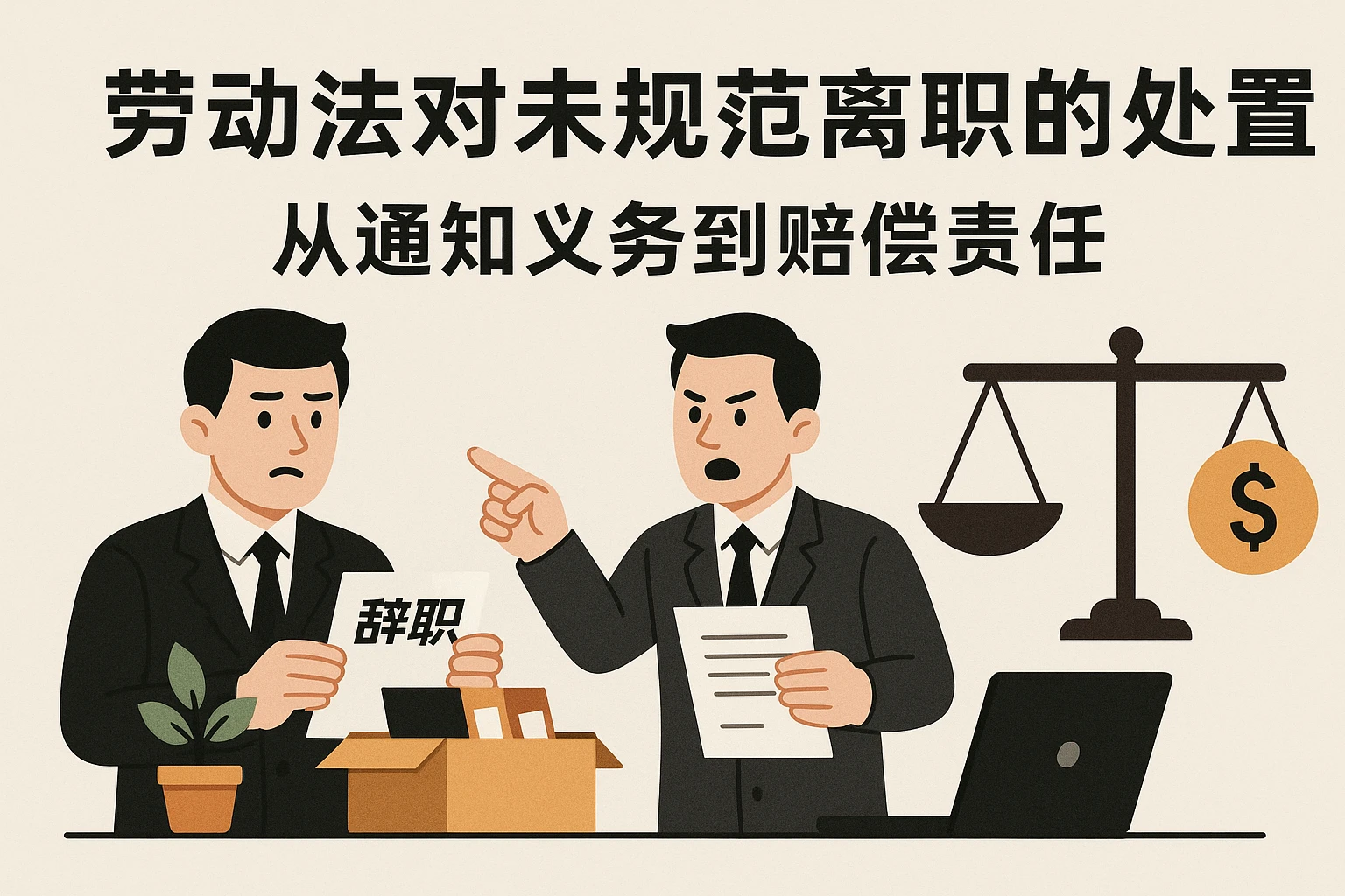 2. 劳动法对未规范离职的处置:从通知义务到赔偿责任