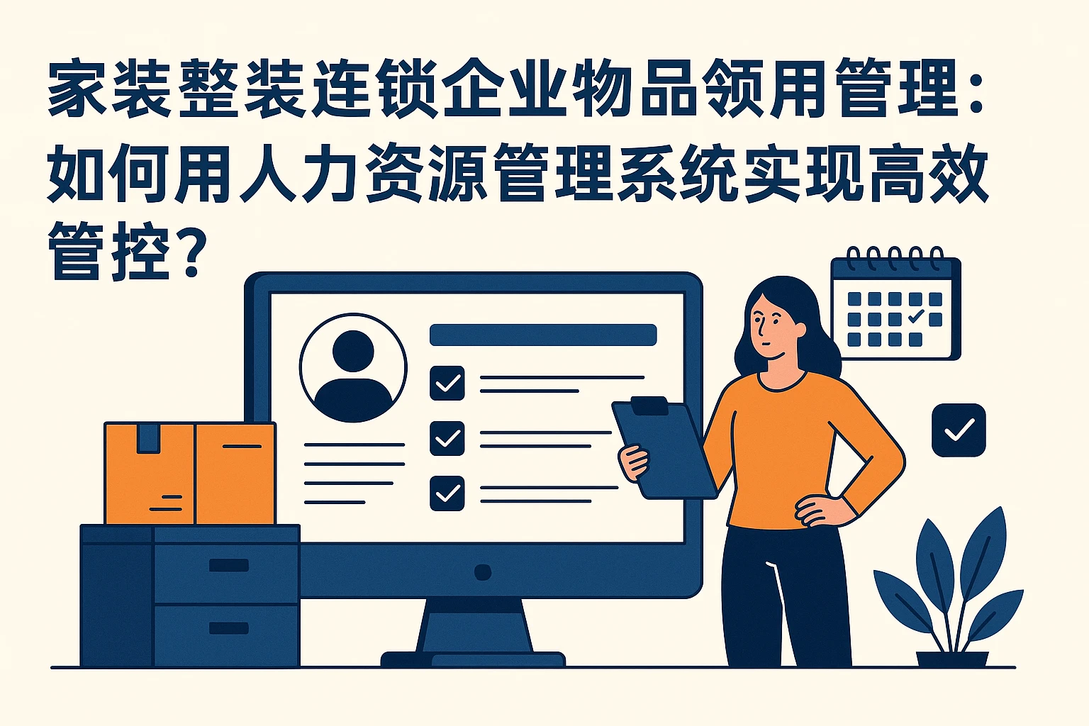 家装整装连锁企业物品领用管理：如何用人力资源管理系统实现高效管控？