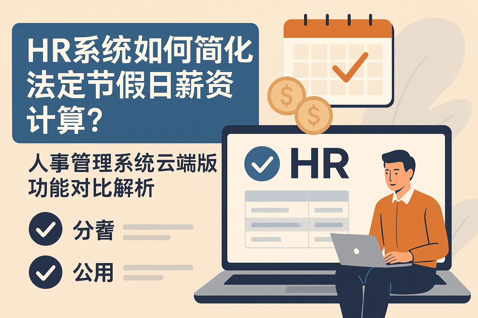 HR系统如何简化法定节假日薪资计算？人事管理系统云端版功能对比解析
