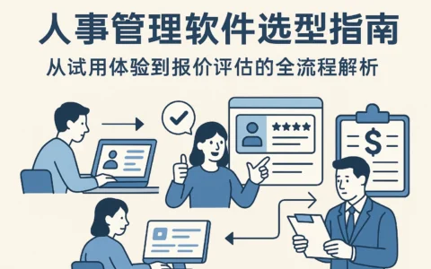 人事管理软件选型指南：从试用体验到报价评估的全流程解析