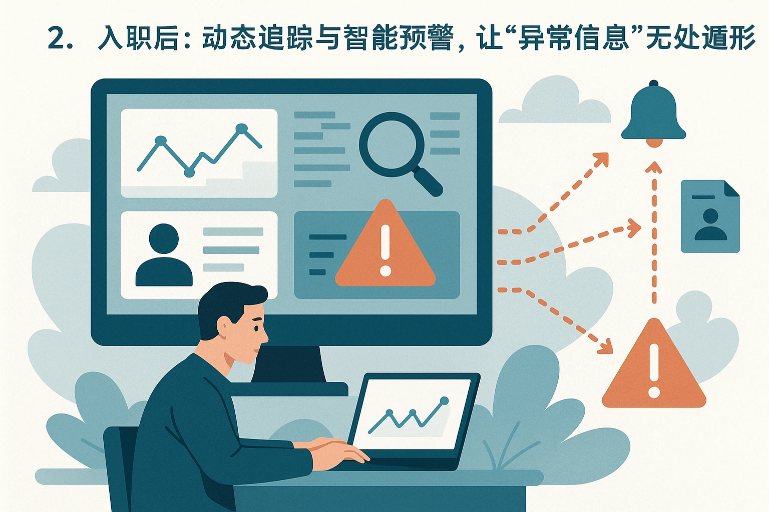 2. 入职后：动态追踪与智能预警，让“异常信息”无处遁形