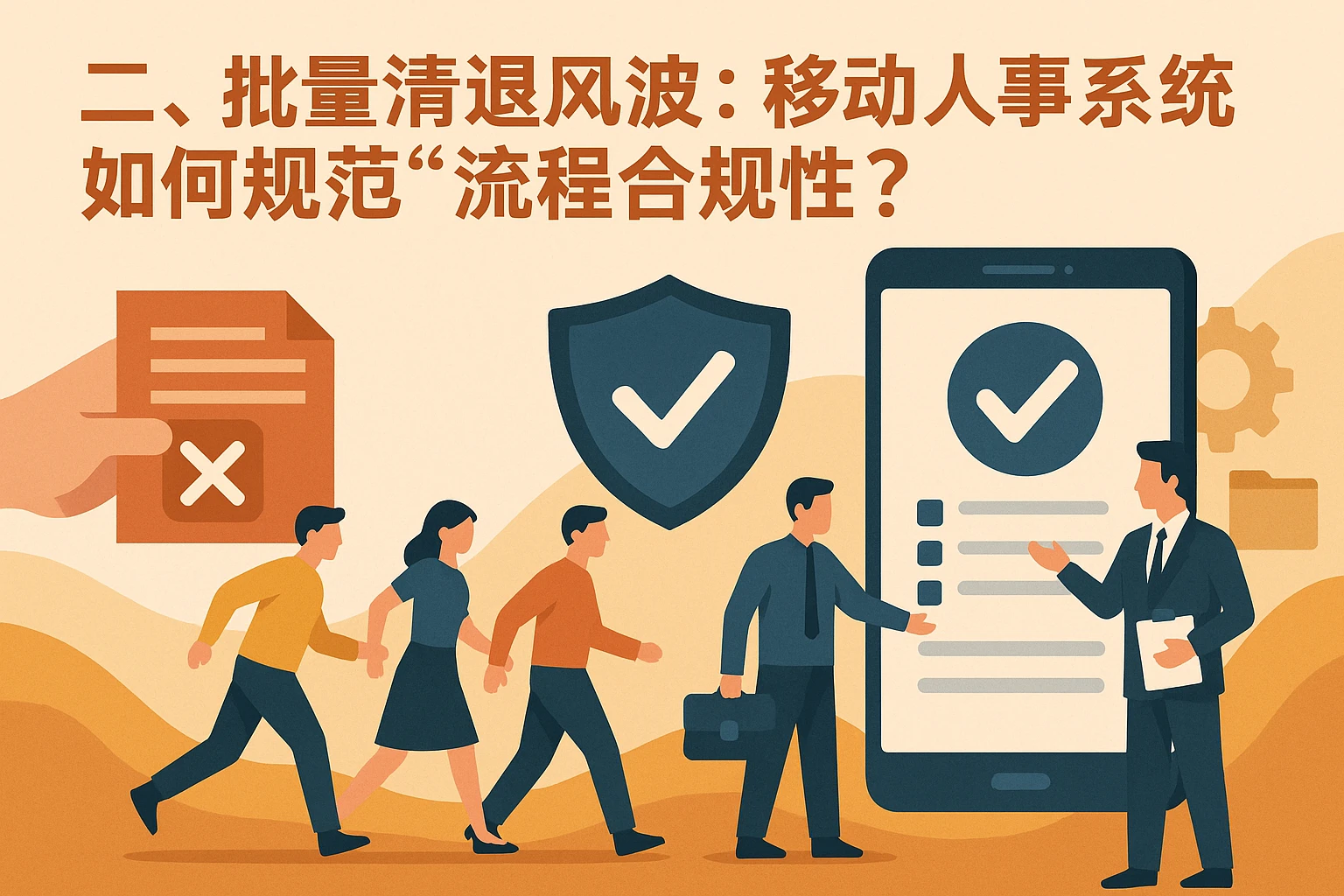 二、批量清退风波：移动人事系统如何规范“流程合规性”？