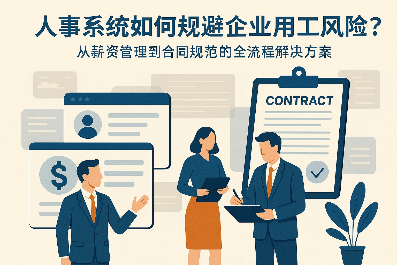 人事系统如何规避企业用工风险？从薪资管理到合同规范的全流程解决方案