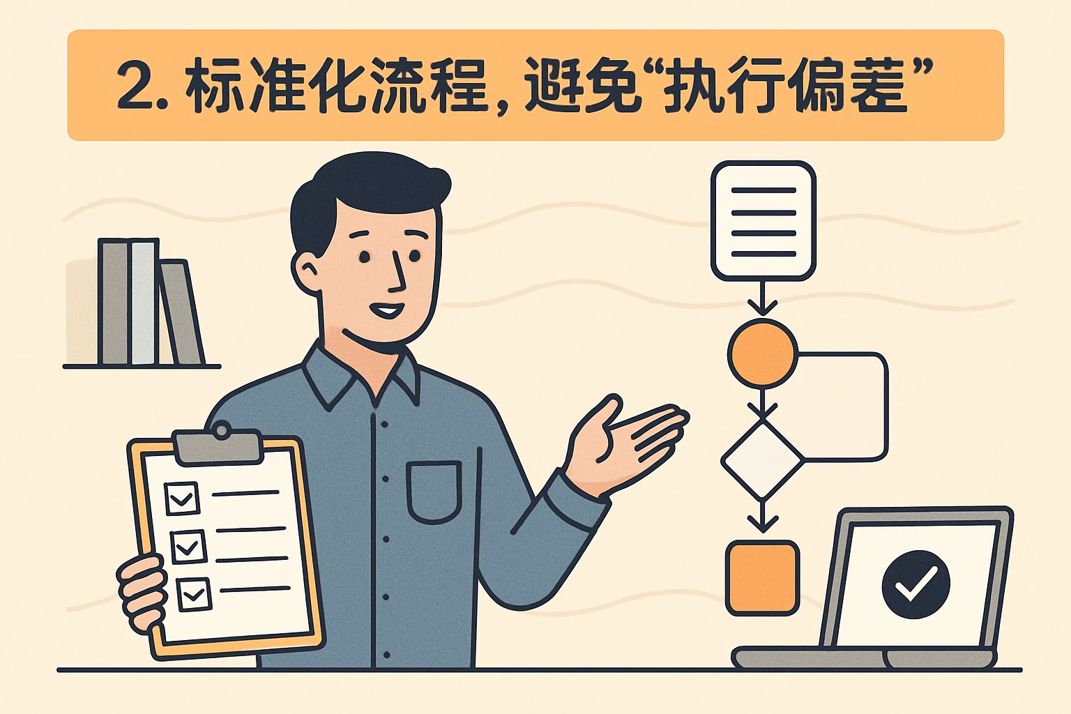 2. 标准化流程，避免“执行偏差”