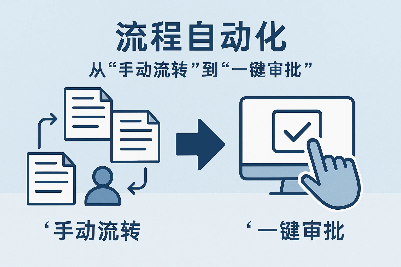 2. 流程自动化：从“手动流转”到“一键审批”